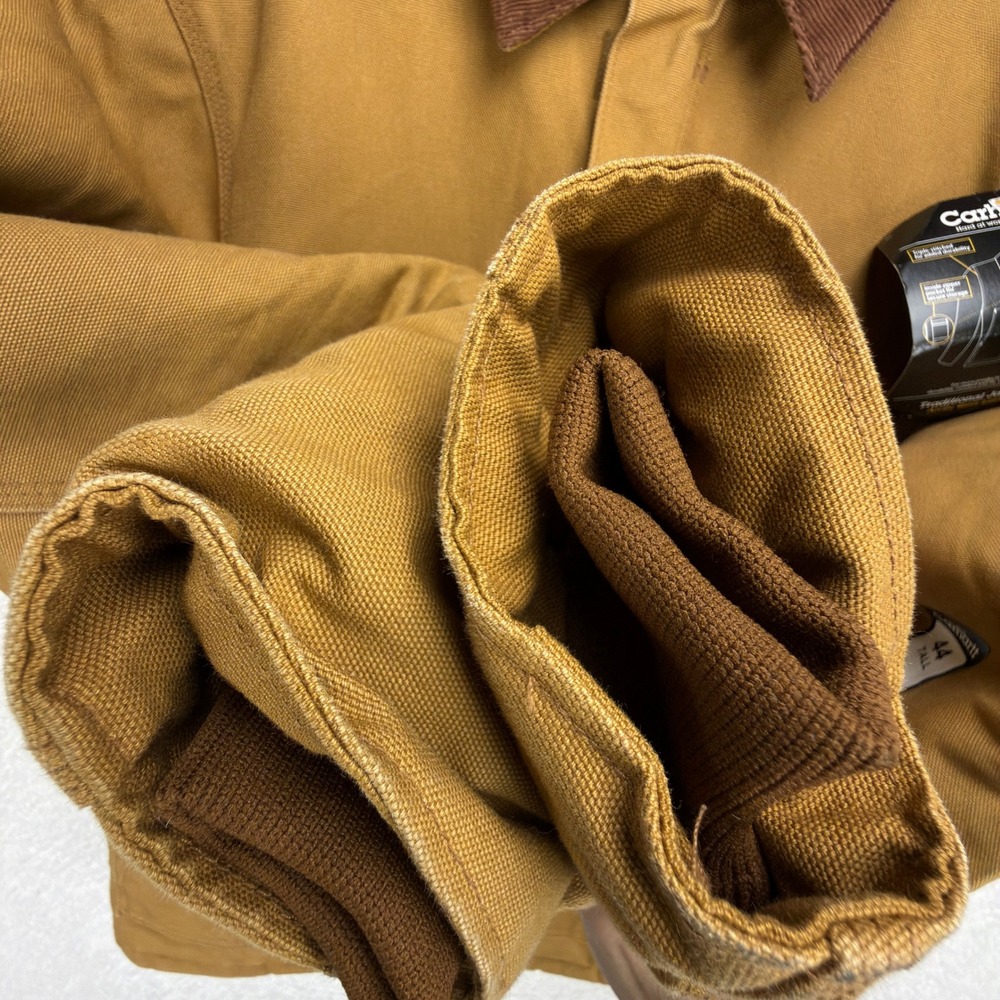 Carhartt Sandstone Jacket Arctic Quilt Lined Mens 44 Tall Large J02 BRN NWT READ - Picture 12 of 16